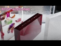 2.8mm-15mm Χρωματιστά ακρυλικά φύλλα Οπτικό κατάστημα φωτισμένη διαφημιστική πινακίδα